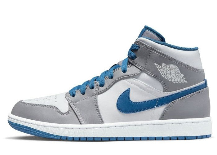 Air Jordan 1 Mid 'Cement True Blue'
