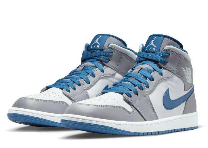 Air Jordan 1 Mid 'Cement True Blue'