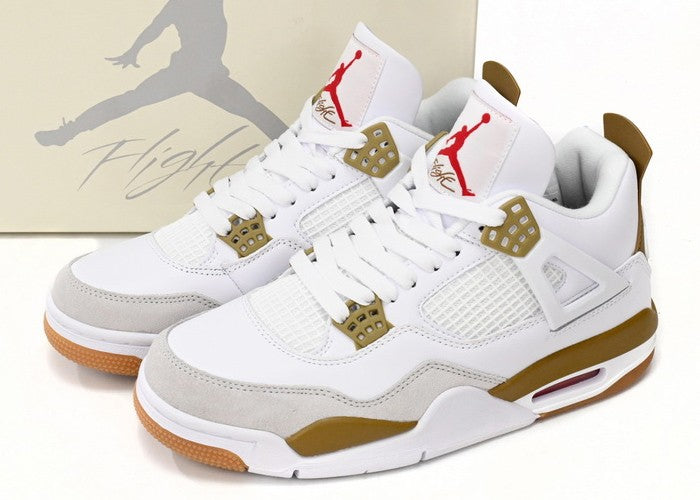 LJR Jordan 4 Retro SB White Brown