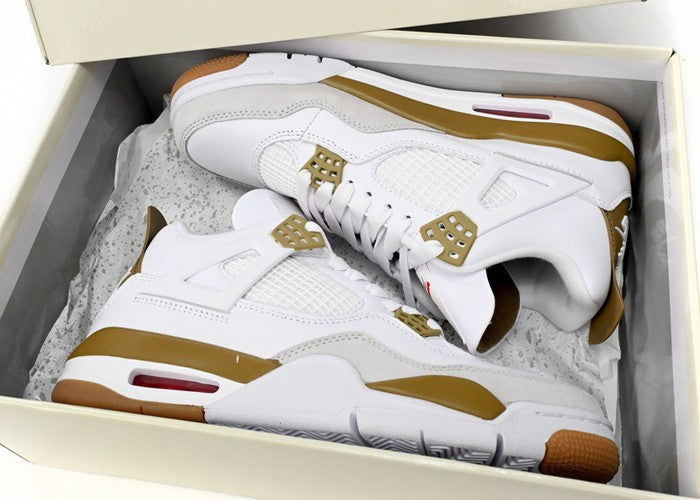 LJR Jordan 4 Retro SB White Brown